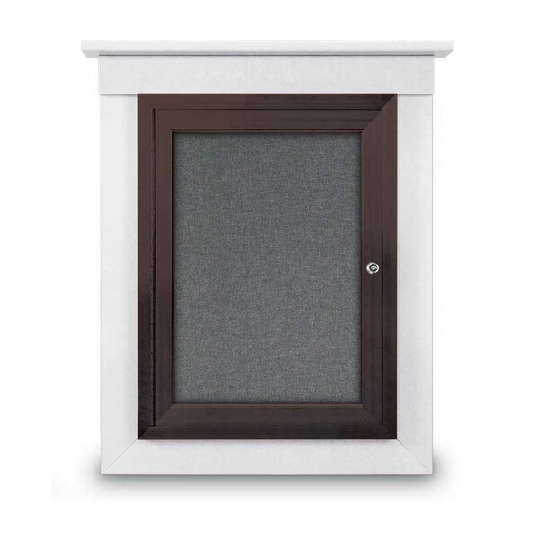 Sliding Glass Enclosed Letterboard, 72"x4